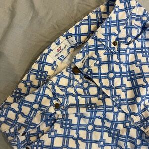 Vineyard Vines Blue and White Patterned Women's Pants